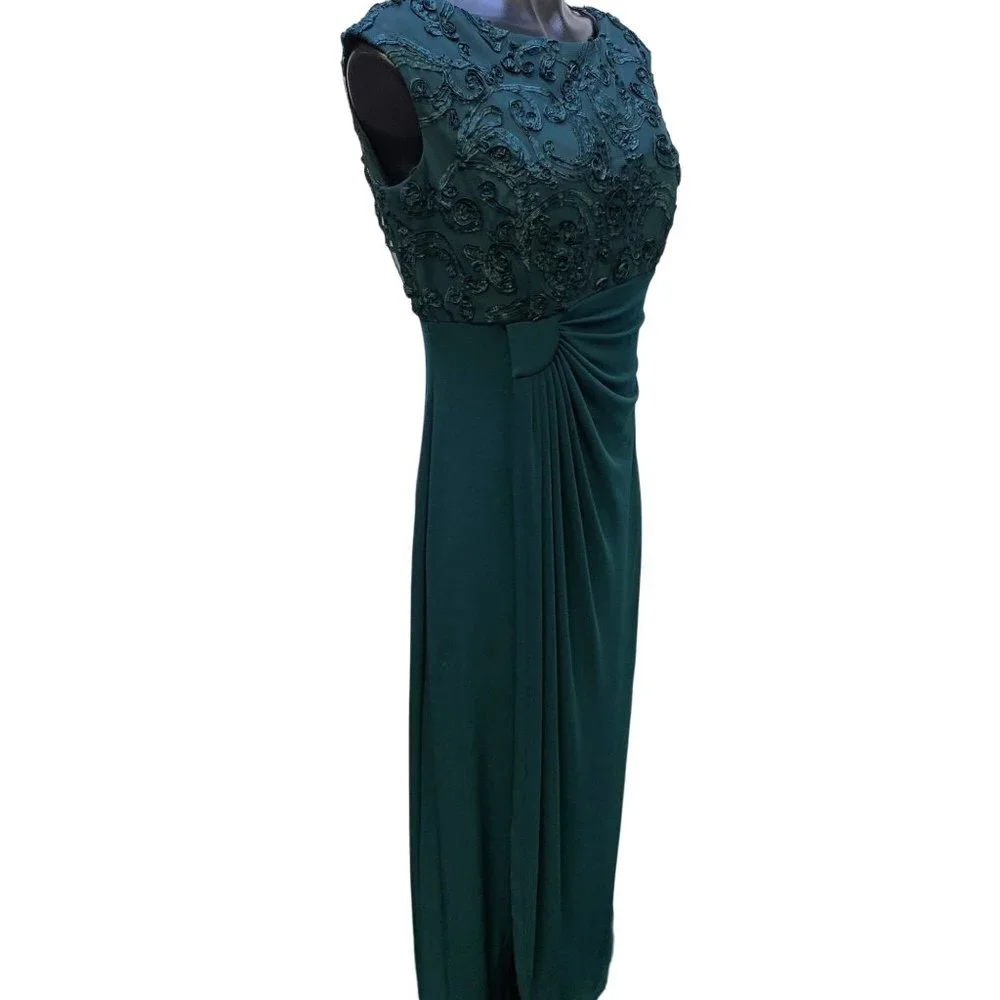 *Connected Apparel Green Sleeveless Dress Size 10 - Picture 2 of 5